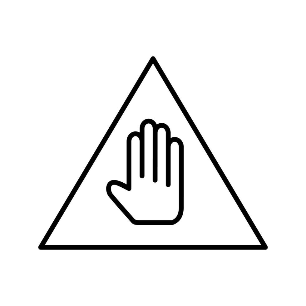 Unique Warning Vector Icon