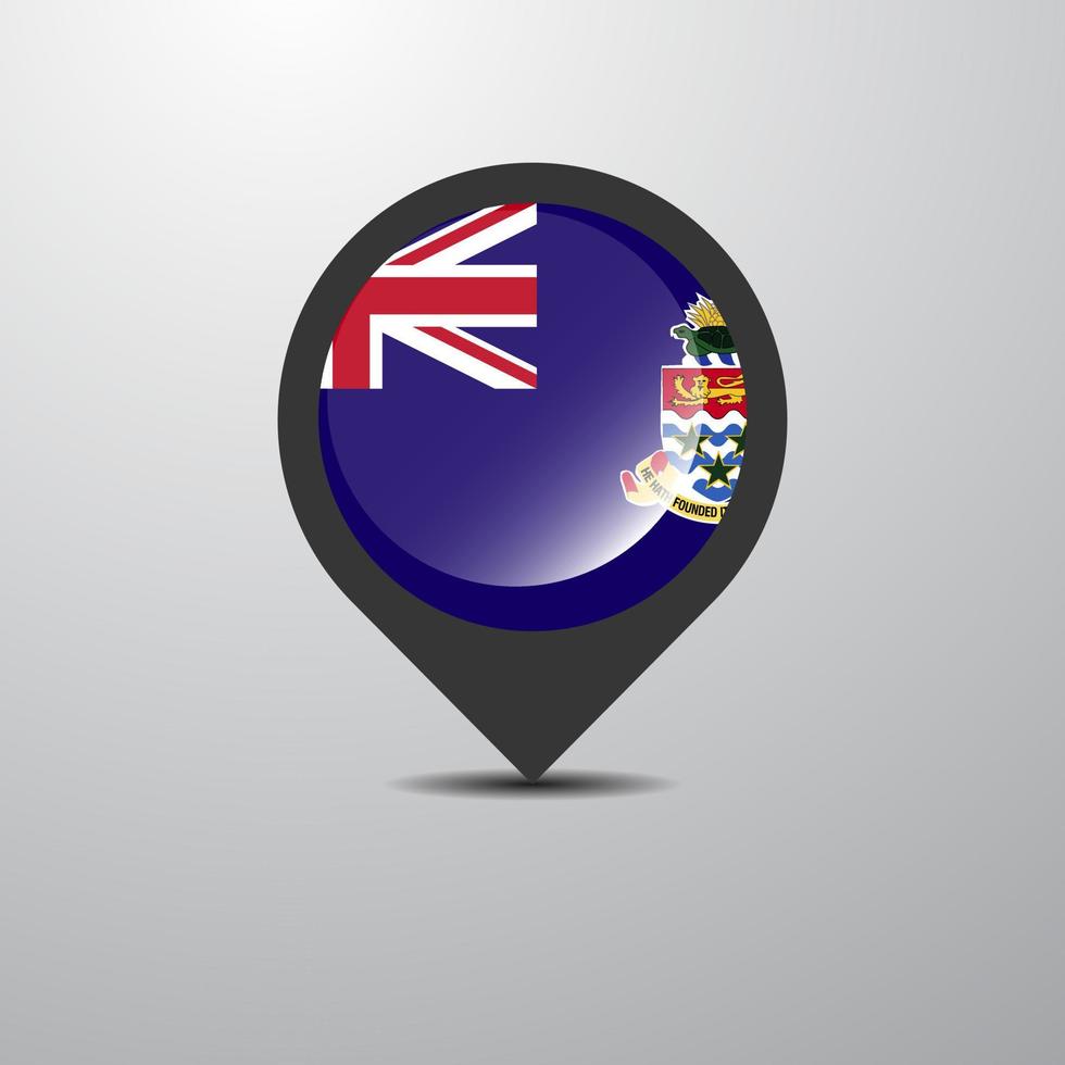 Cayman Islands Map Pin vector