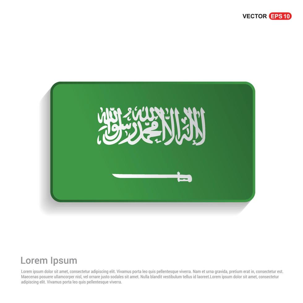 Saudia Arabia flags design vector