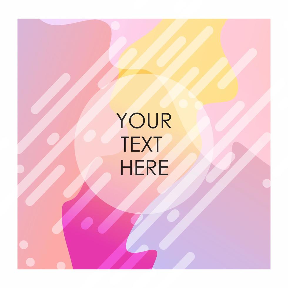 Colorful background with typography design vector