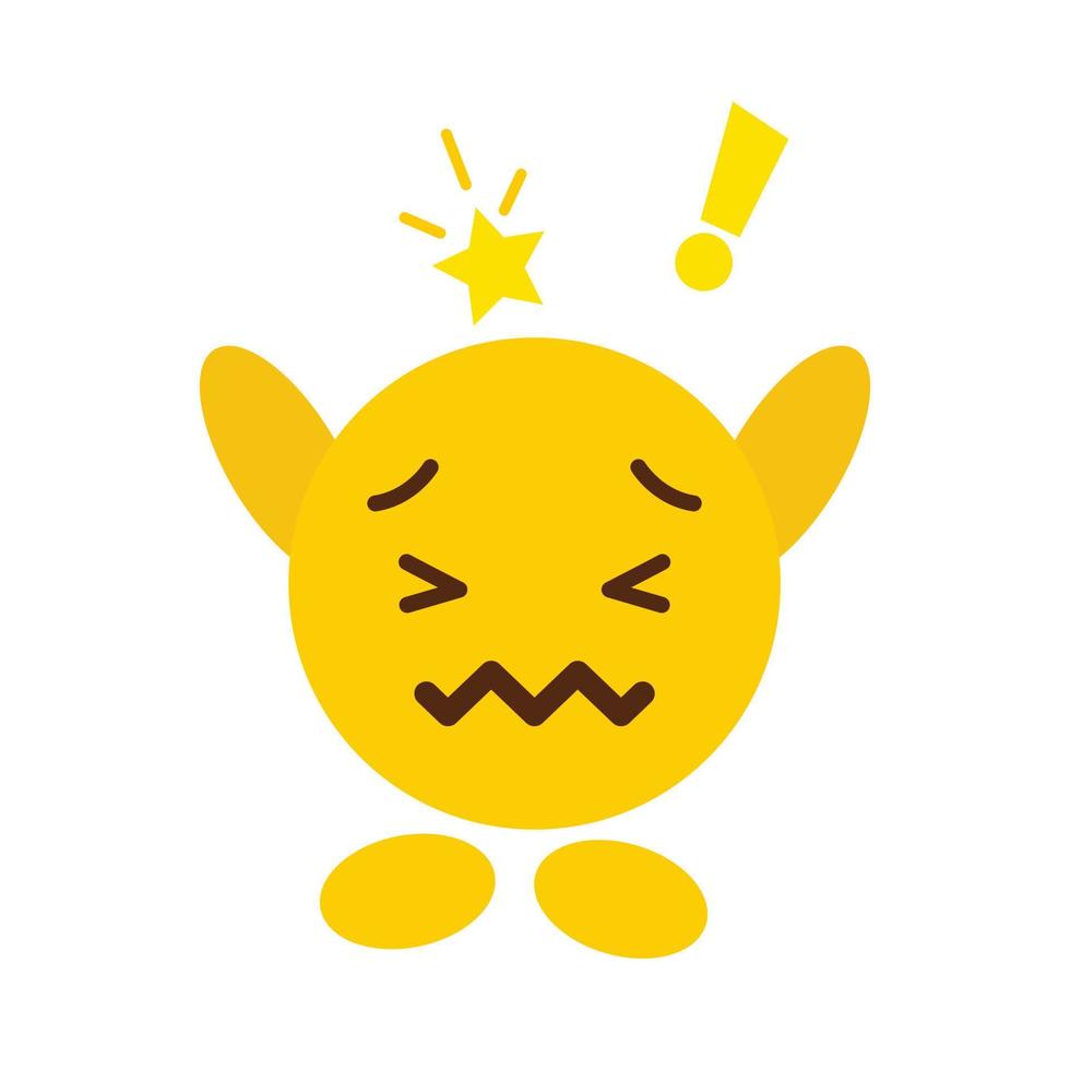 Sad Emoji icon design vector