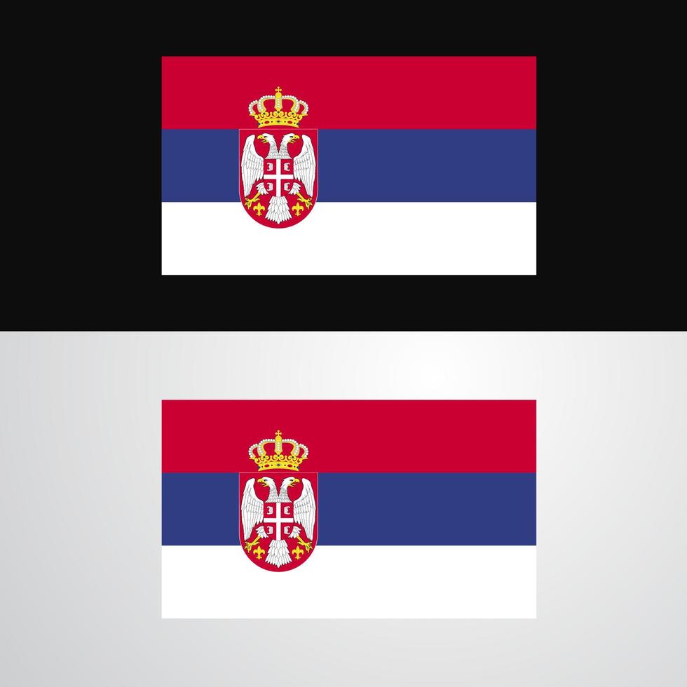 Serbia Flag banner design vector