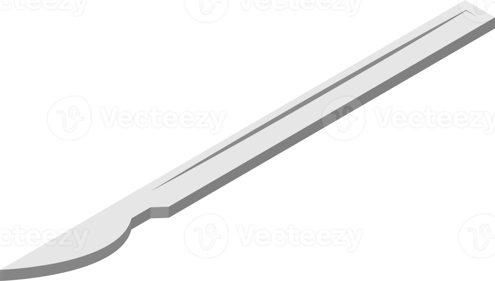 scalpel for hospital illustration in 3D isometric style png