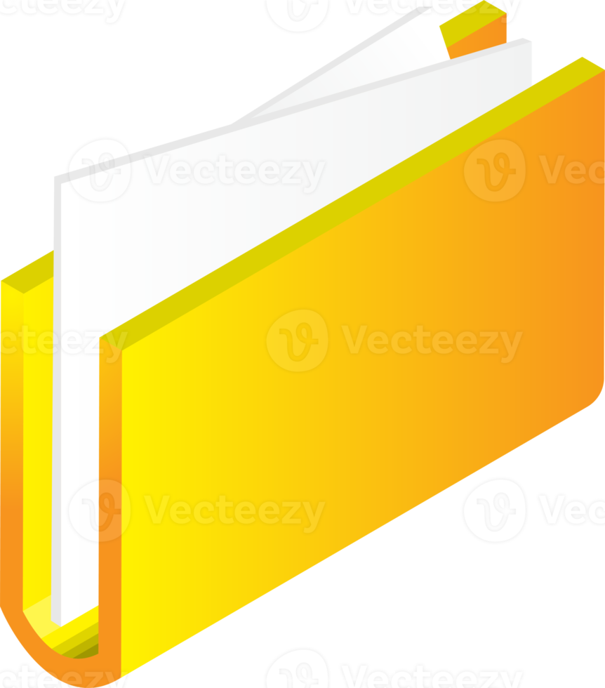 folder illustration in 3D isometric style png