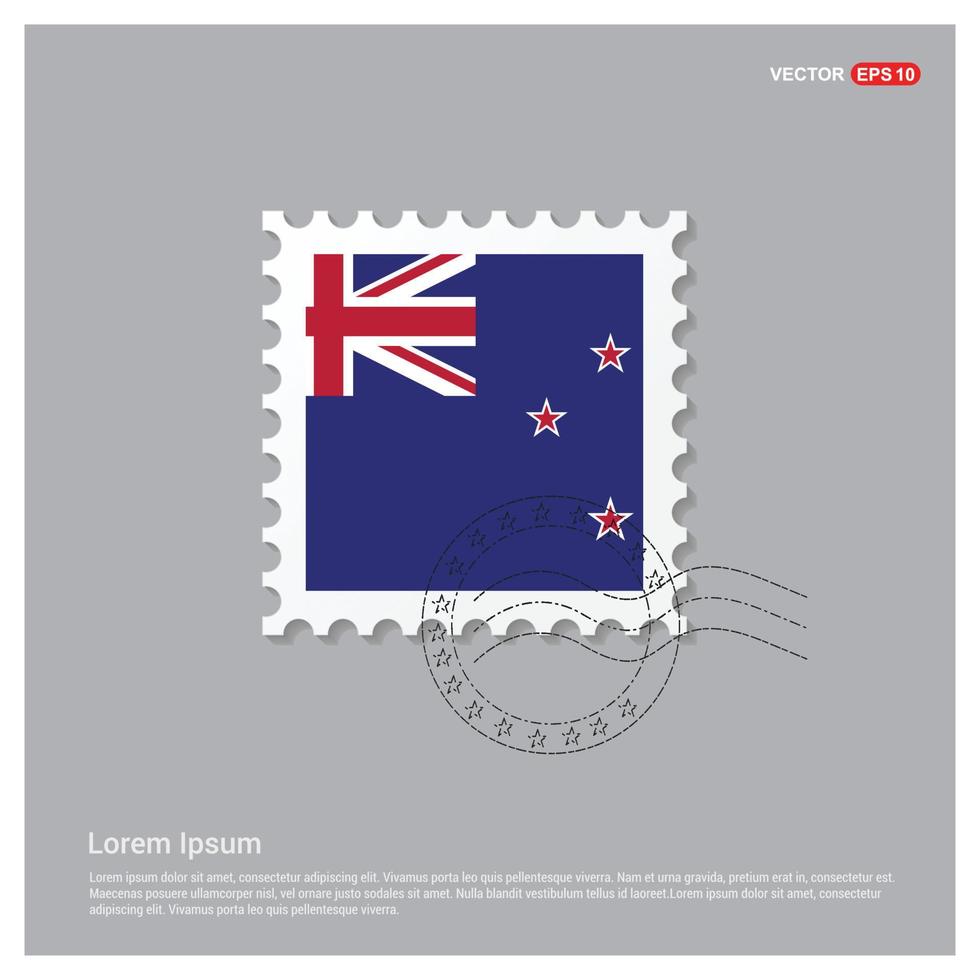 New Zealand flag design vector