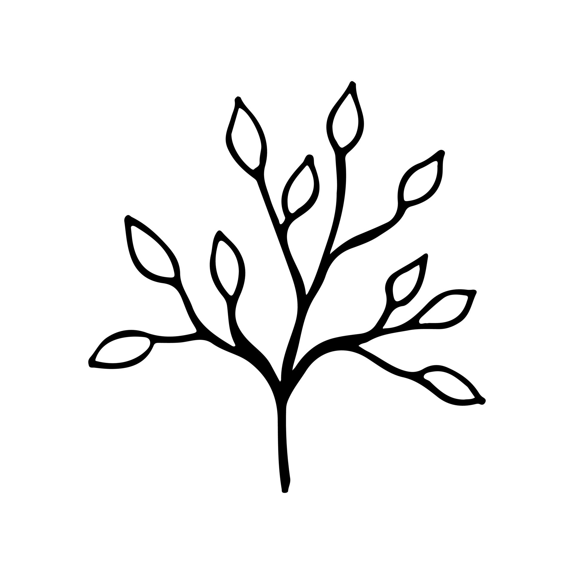 Hand drawn sketch leaf isolated on white background 14374871 Vector Art ...