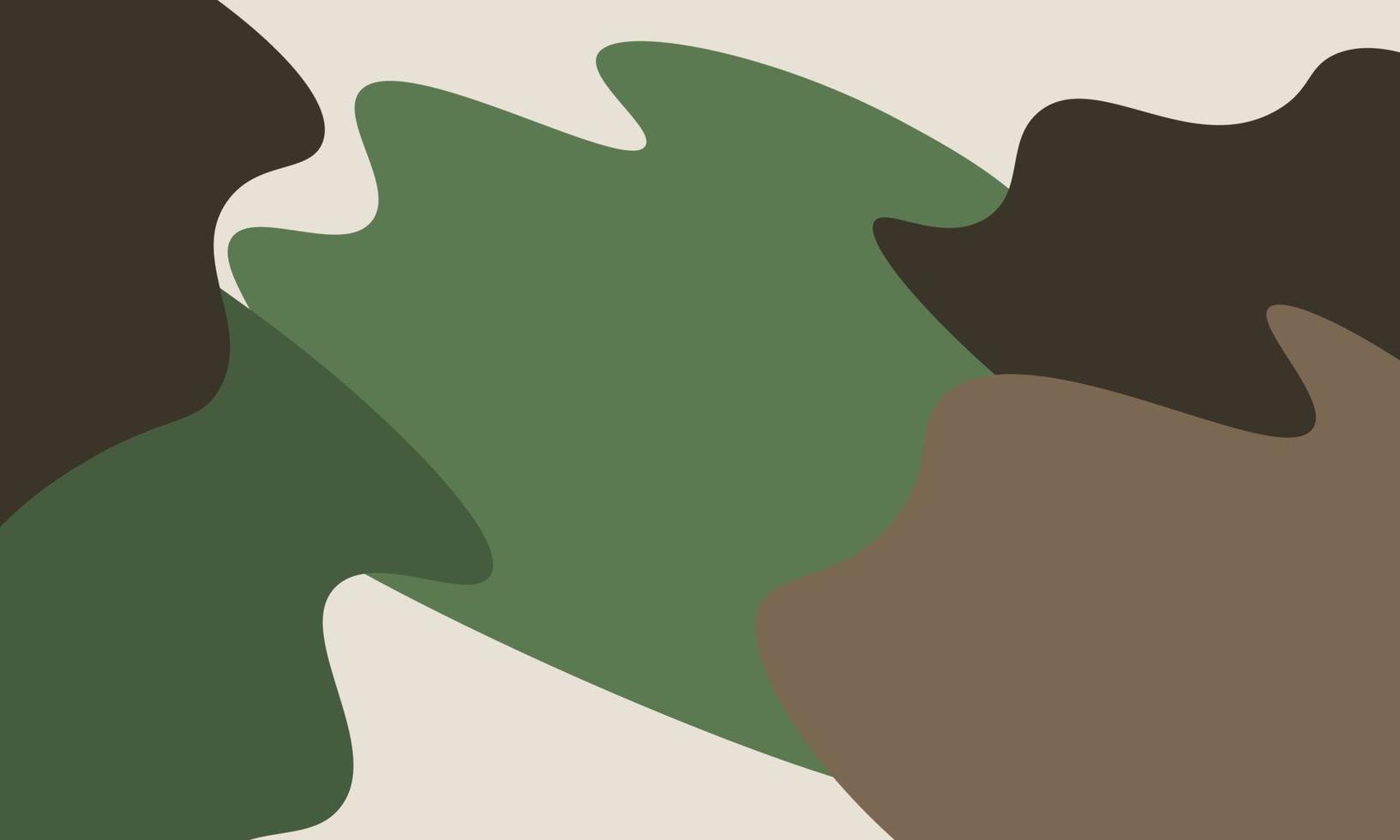 fondo de forma abstracta verde y marrón simple. vector