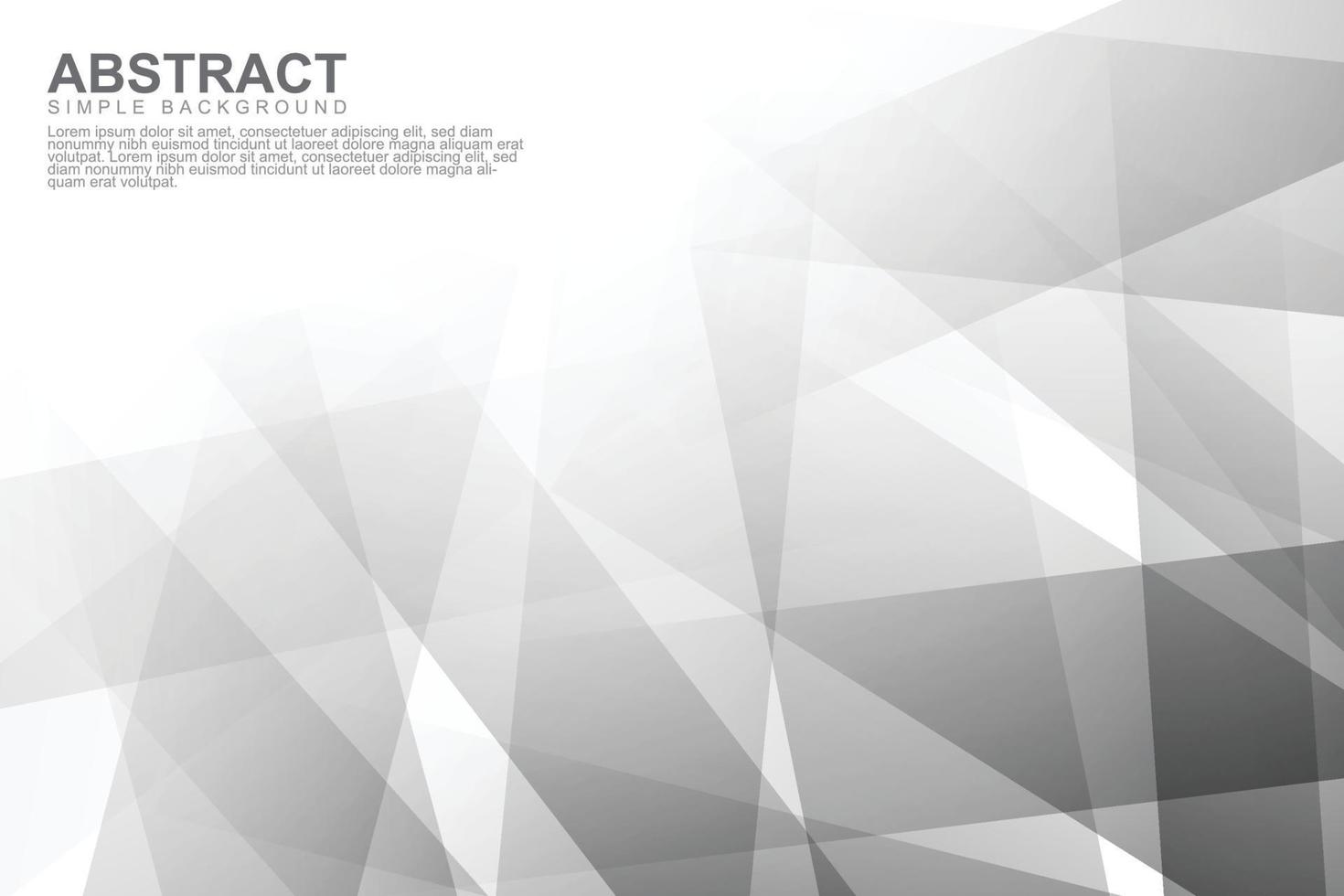 Gradient simple black and white background. vector