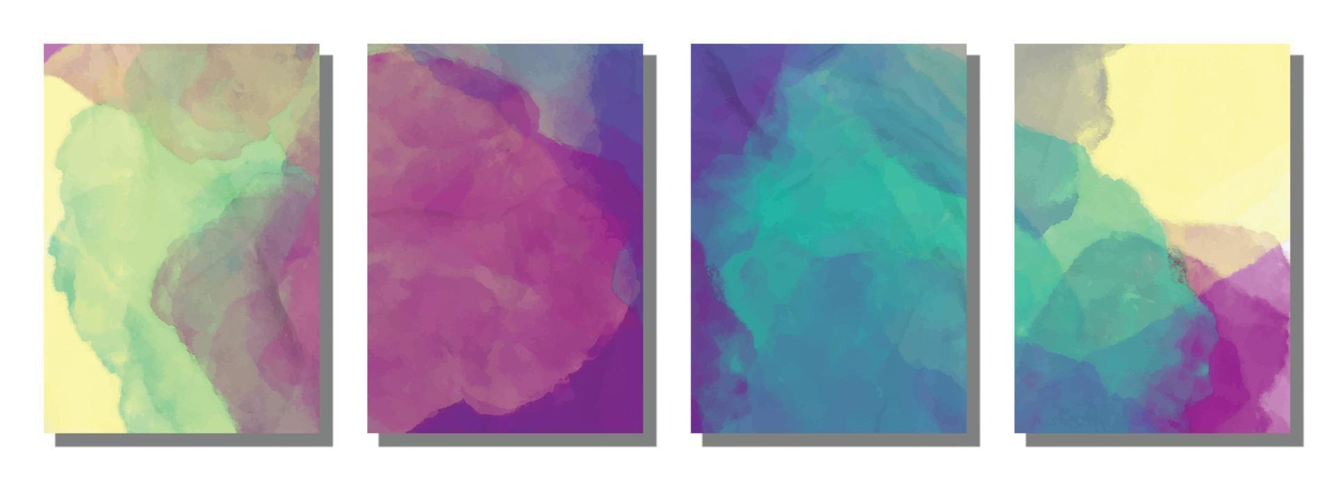 Abstract water color brush background. Set background. vector