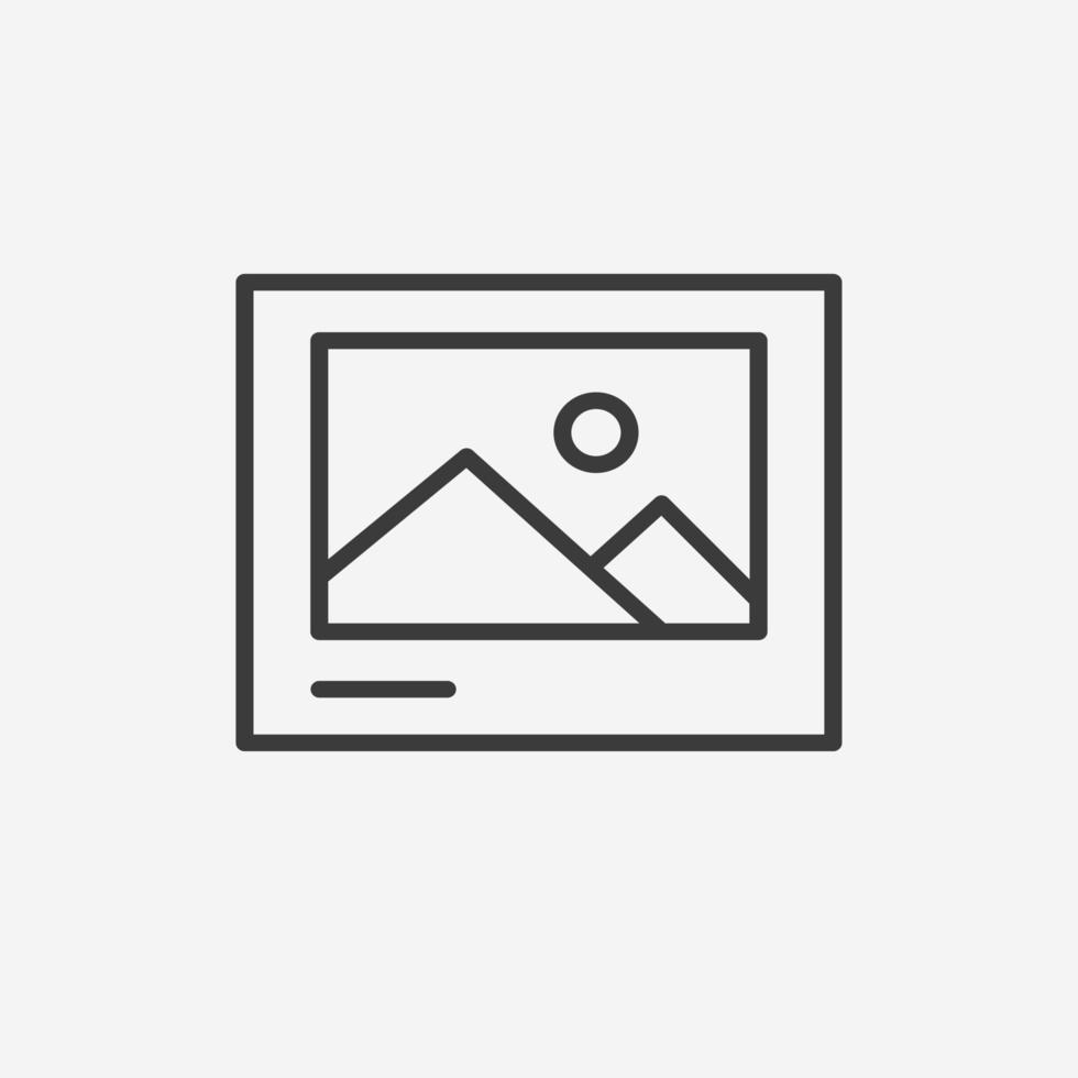 image vector icon isolated. photo, gallery, portrait, picture symbol sign