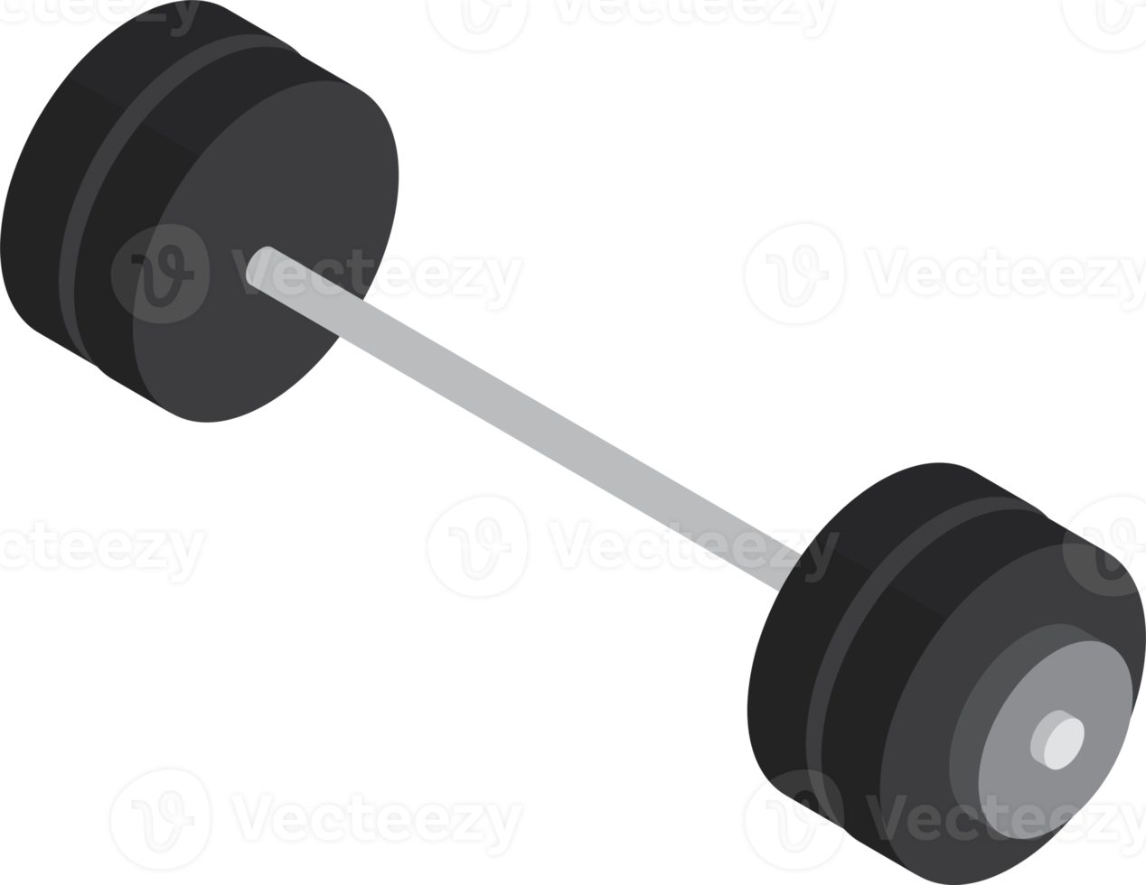 ilustração de equipamento de levantamento de peso em estilo 3d isométrico png