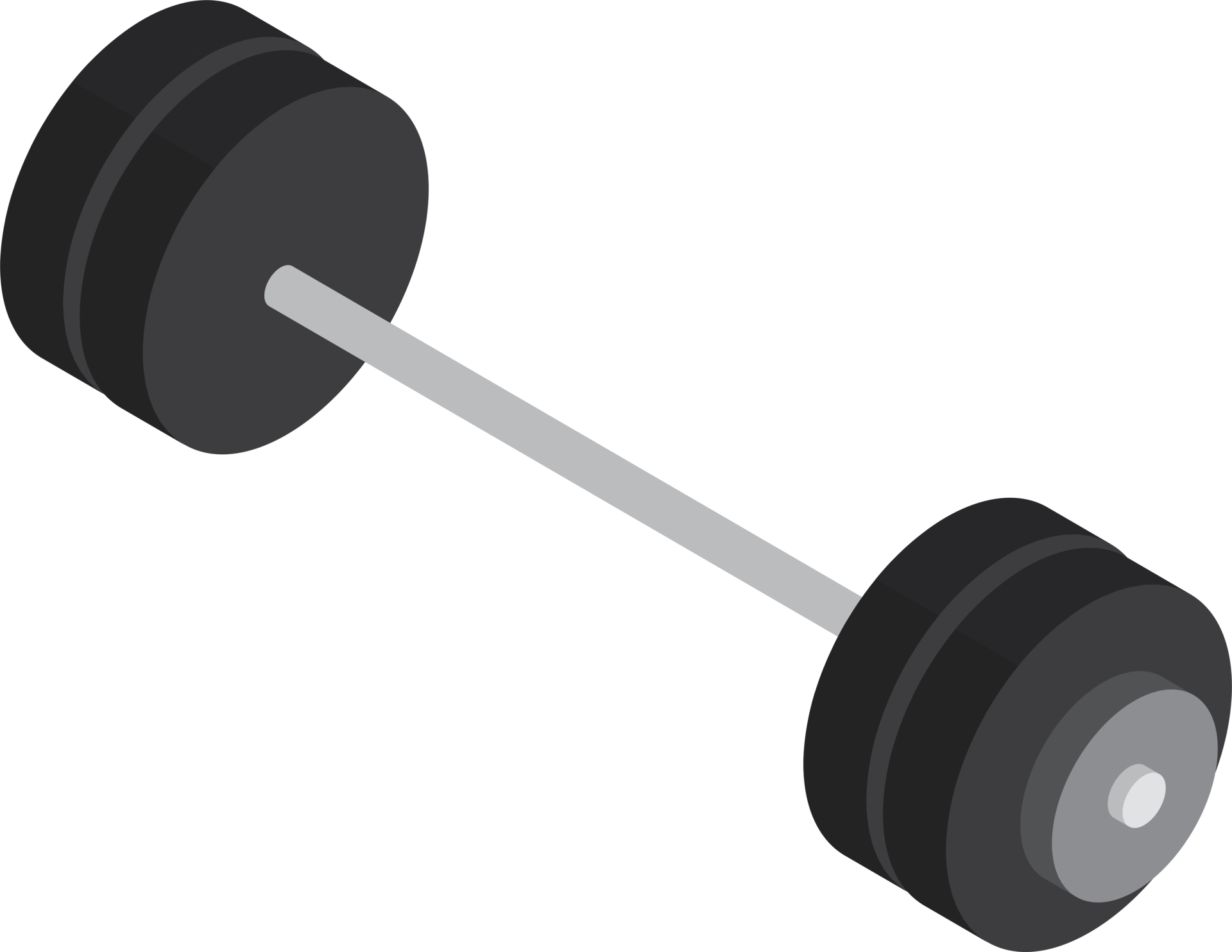 Weight lifting equipment illustration in 3D isometric style 14375023 PNG