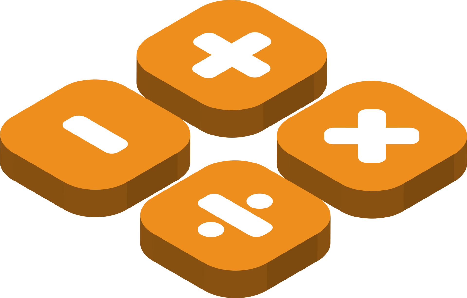 Plus Minus Multiply Divide Button Illustration In 3D Isometric Style plus-minus-multiply-divide-button-illustration-in-3d-isometric-style
