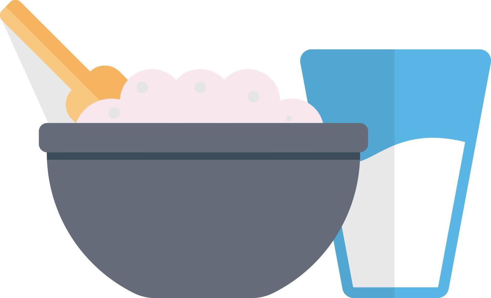 ilustración de vector de tazón de comida en un fondo. símbolos de calidad premium. iconos vectoriales para concepto y diseño gráfico.