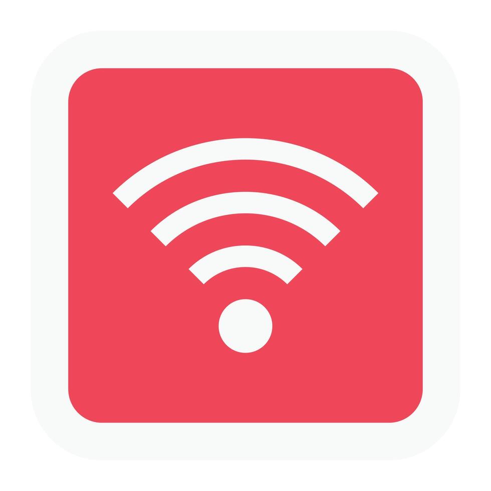 ilustración de vector wifi en un fondo. símbolos de calidad premium. iconos vectoriales para concepto y diseño gráfico.