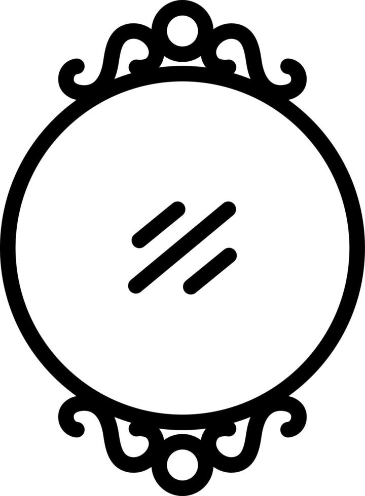 line icon for mirror vector