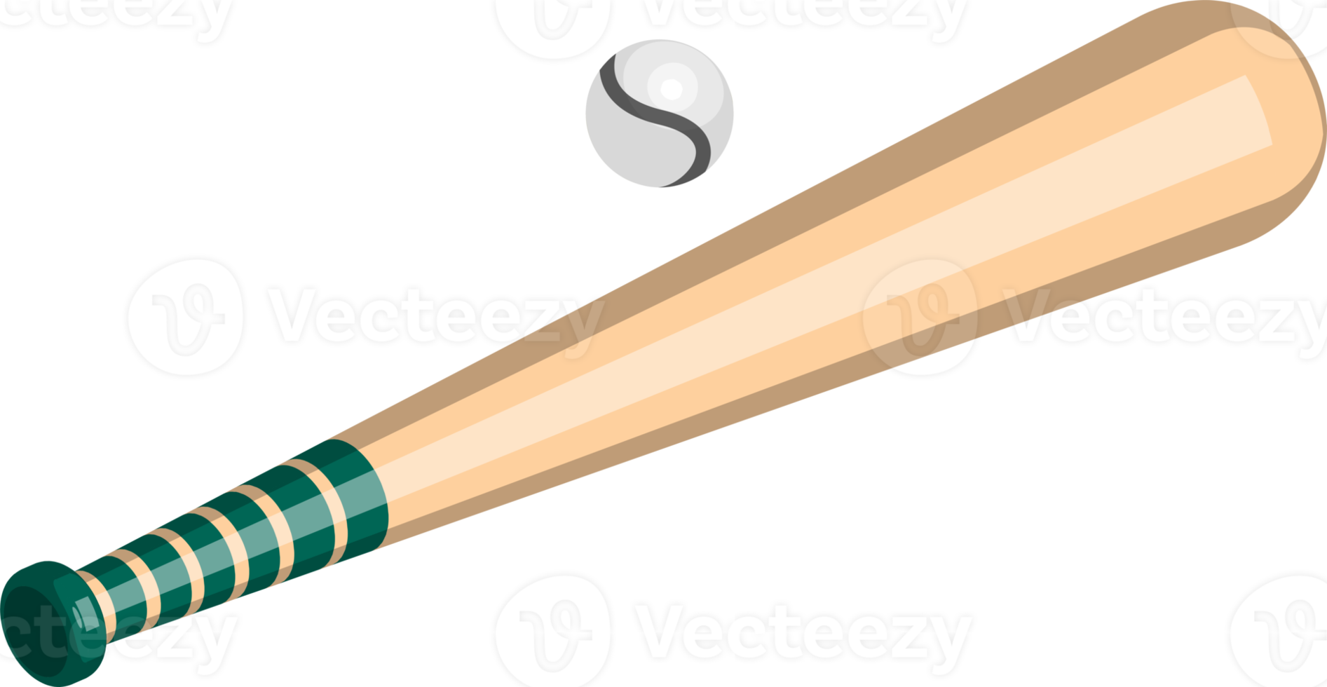 ilustración de béisbol en estilo isométrico 3d png