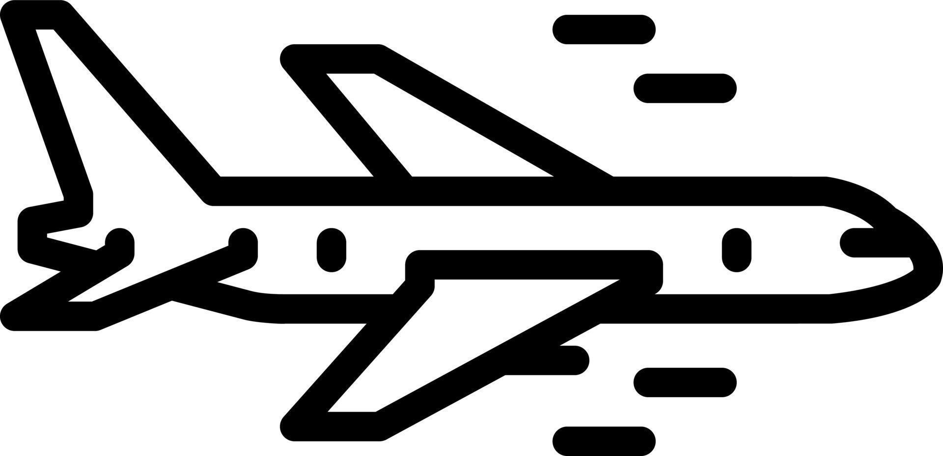 line icon for aircraft vector