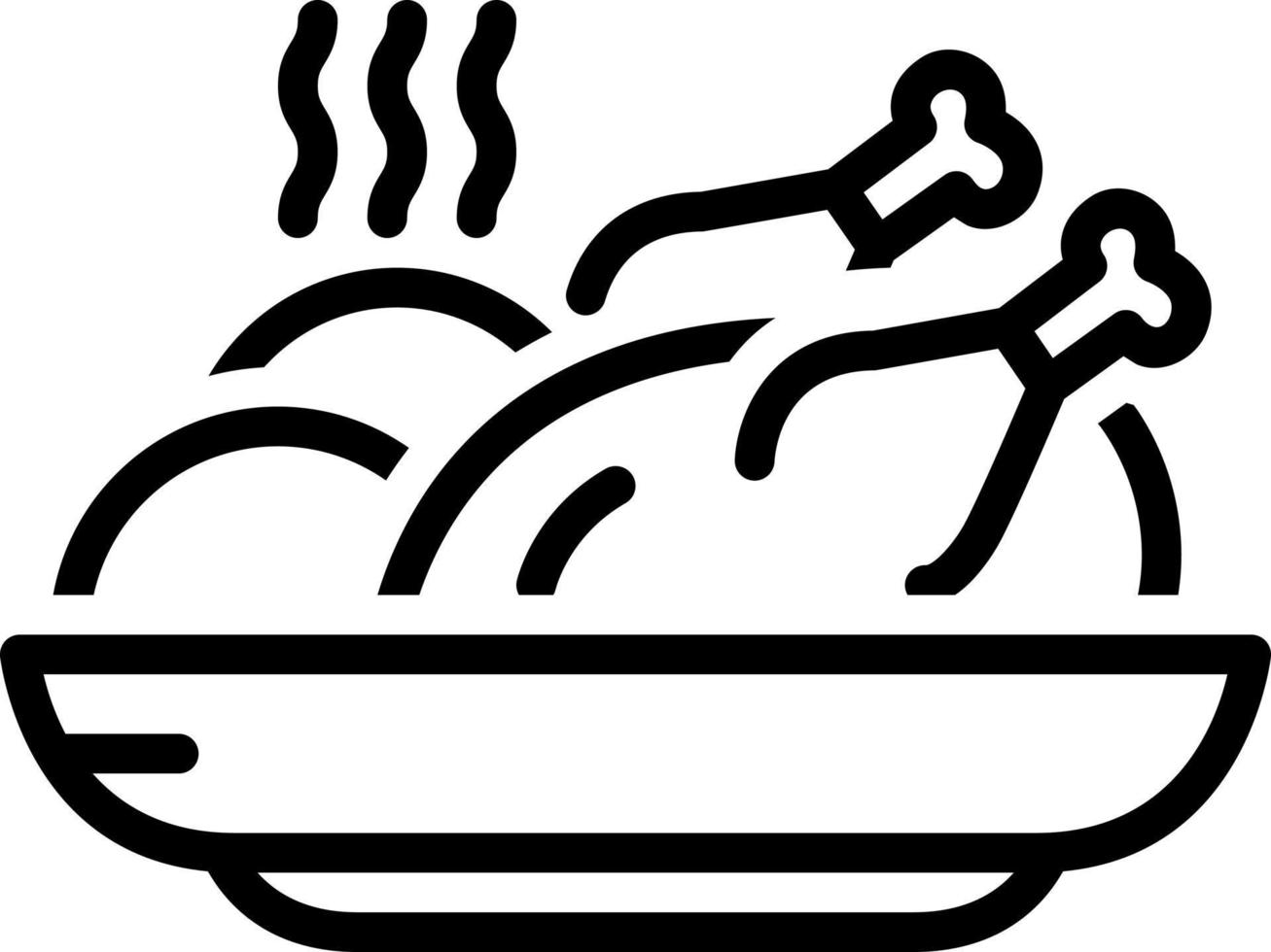 icono de línea para comida vector