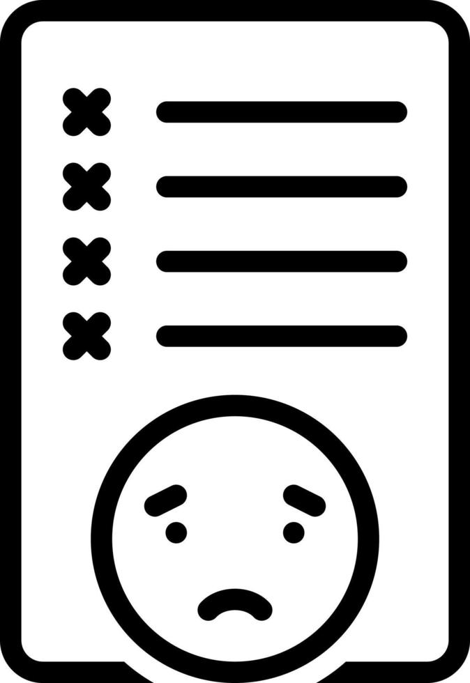 line icon for mistake vector