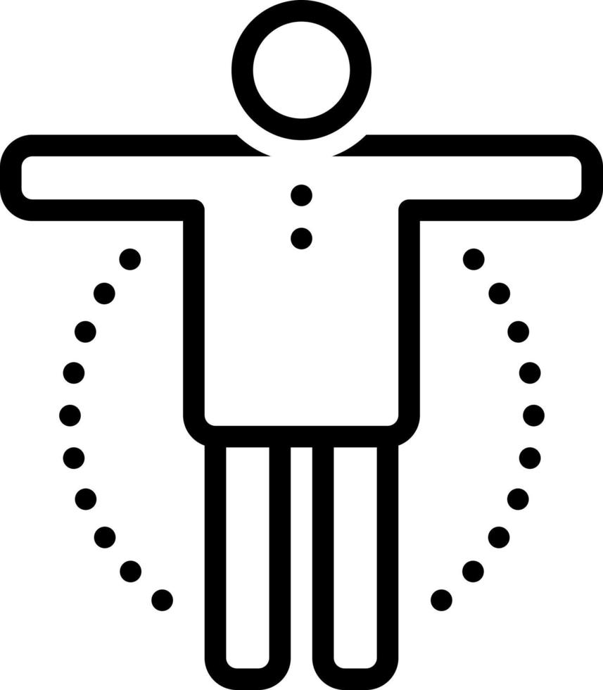 line icon for body vector
