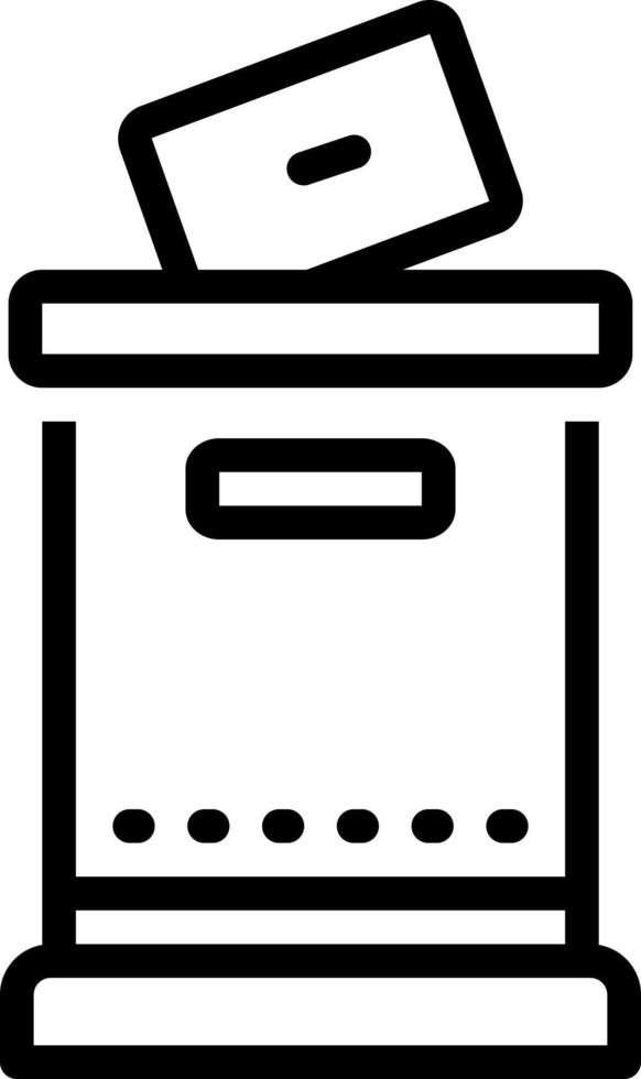 line icon for put vector