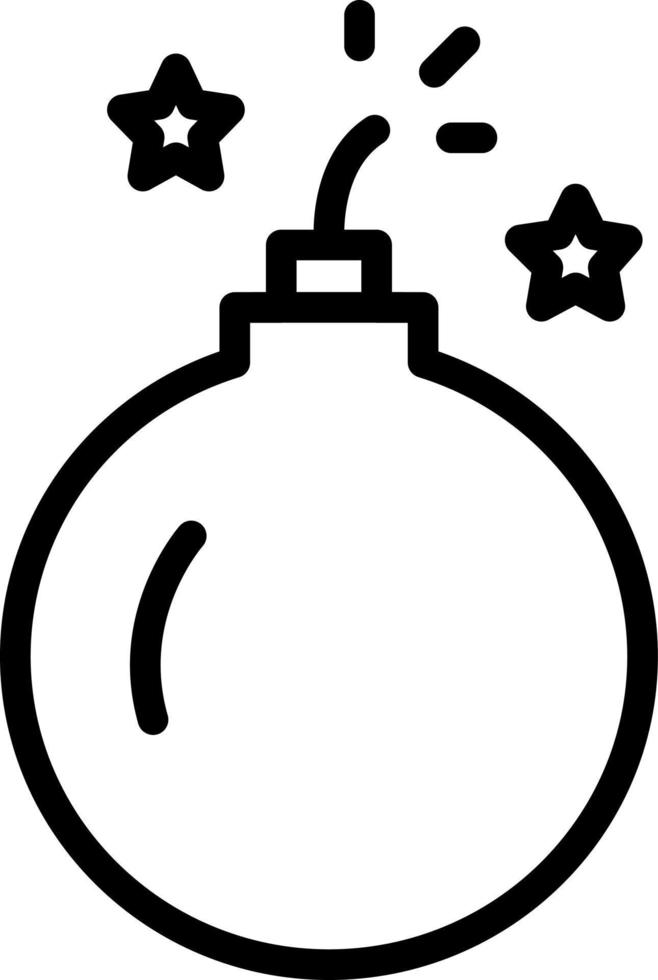 line icon for bomb vector