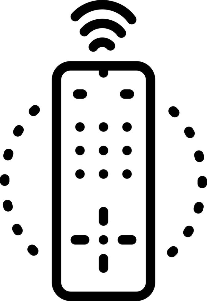 line icon for remote vector