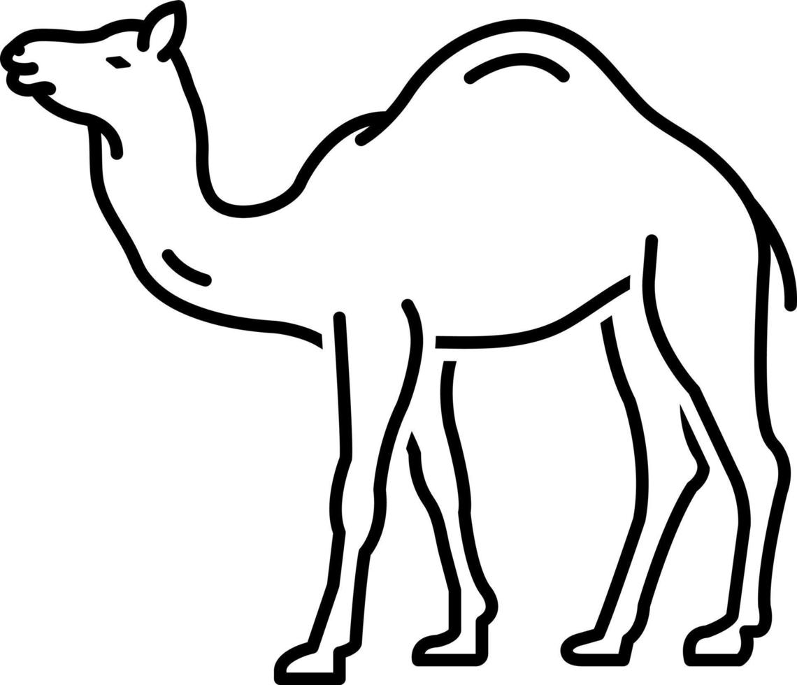 line icon for camel vector