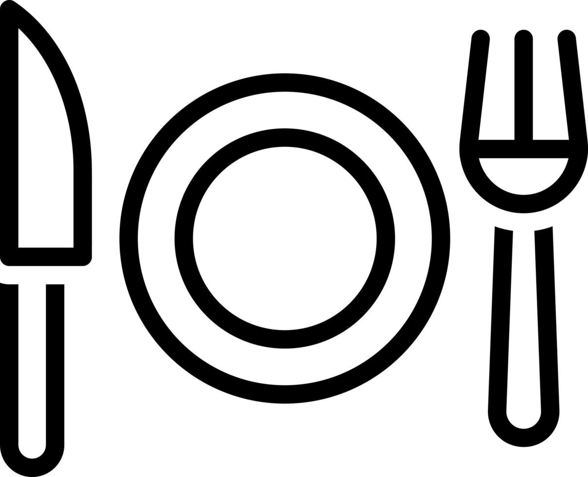 line icon for dinne vector