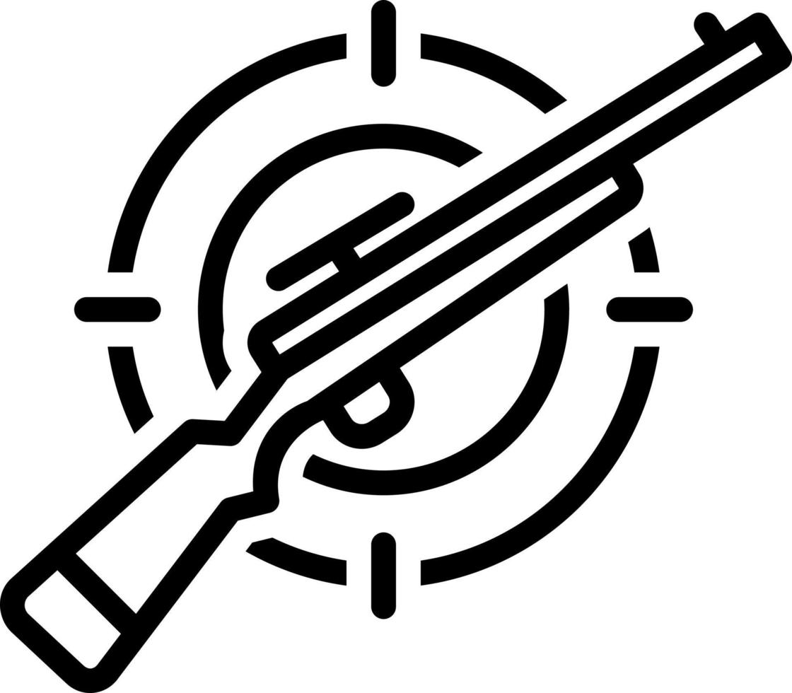 line icon for hunting vector