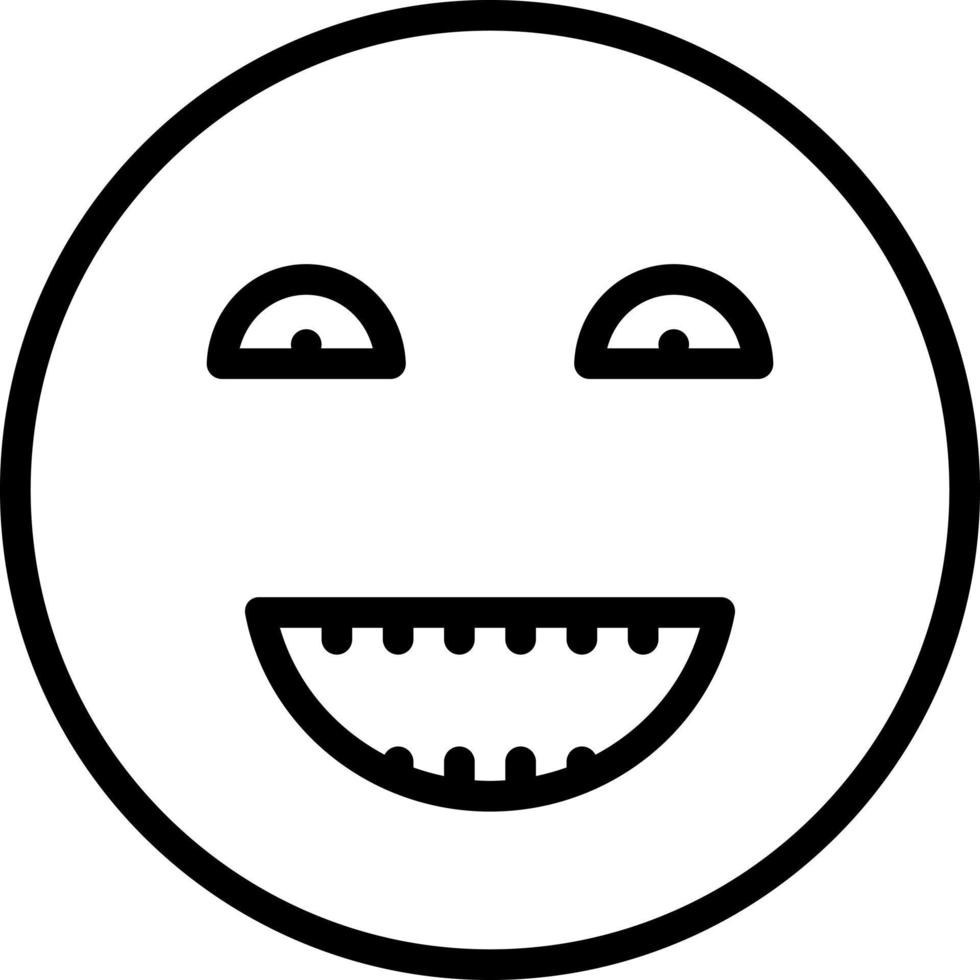 line icon for humor vector