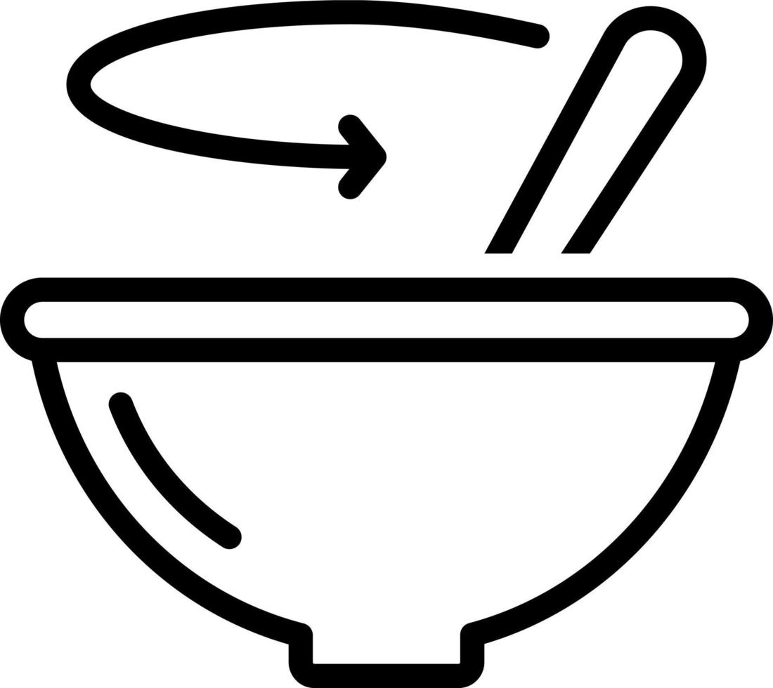 line icon for stir vector