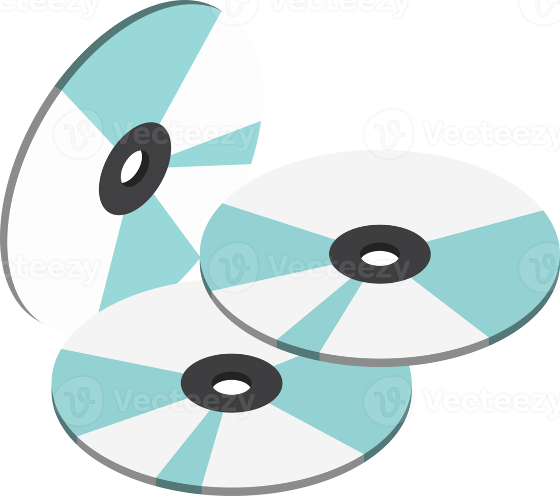 ilustración de cd de almacenamiento en estilo isométrico 3d png