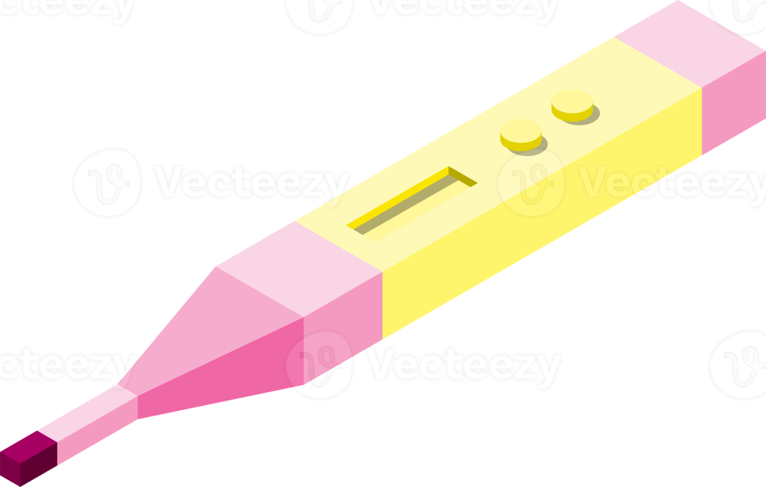 termometer för sjukhus illustration i 3d isometrisk stil png