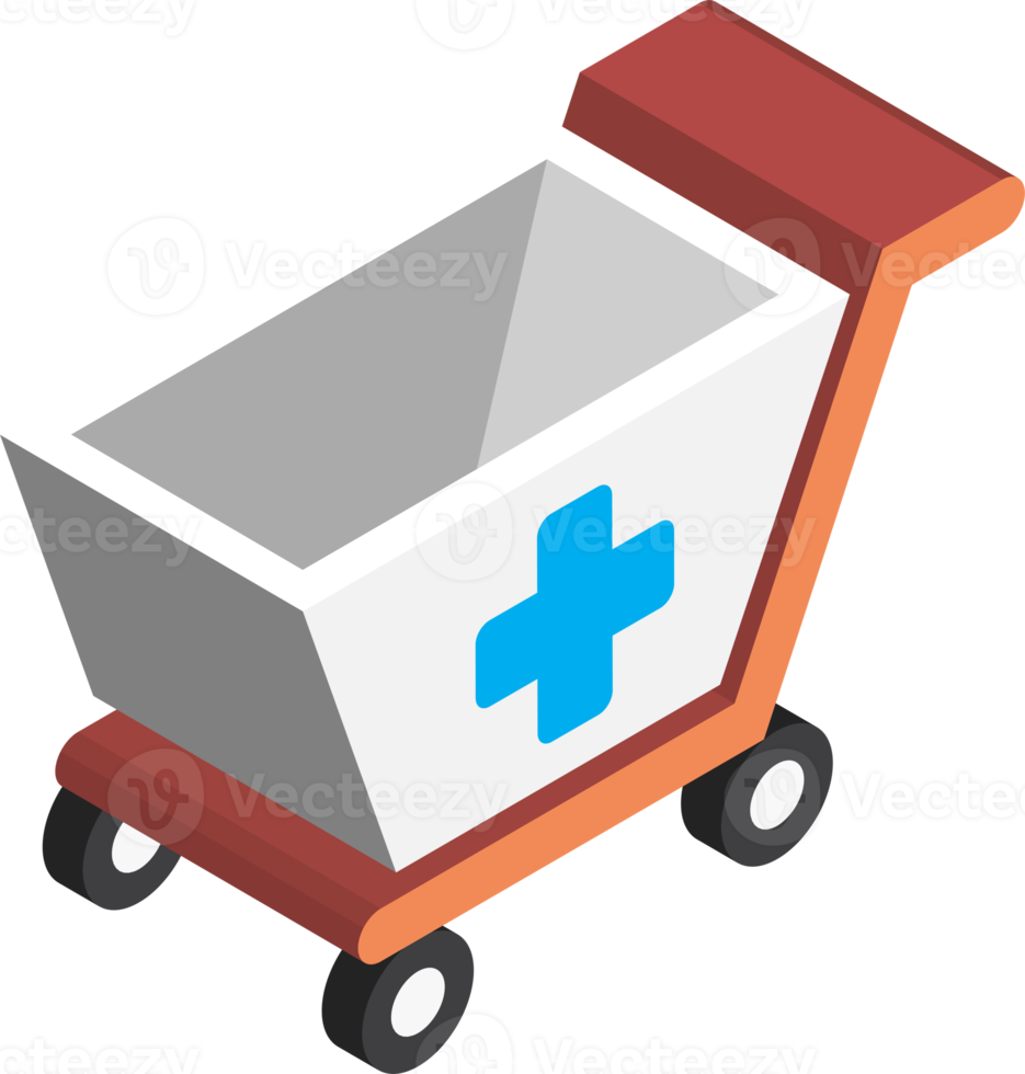 kar en plus teken illustratie in 3d isometrische stijl png