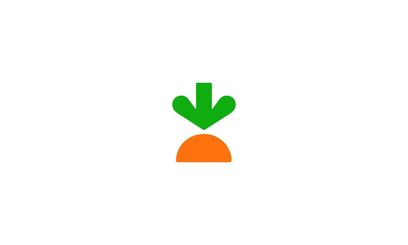 Creative and modern sweet carrot for fruit, vegetable vector