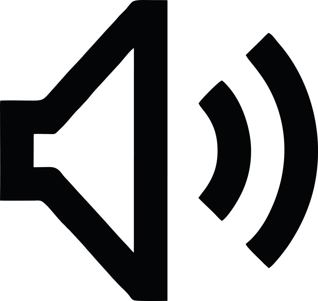 Speaker sound icon symbol on the white background vector