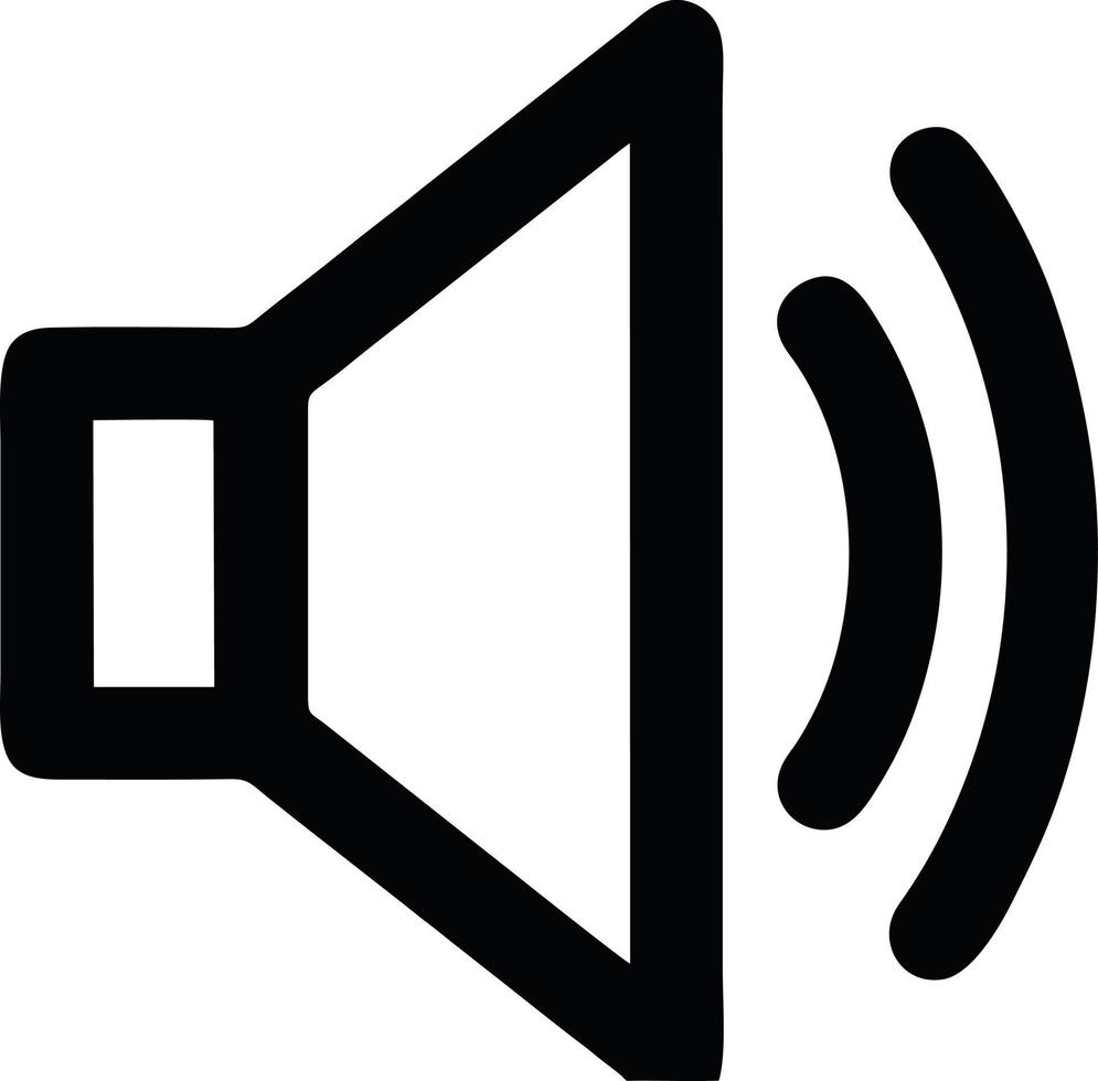 Speaker sound icon symbol on the white background vector