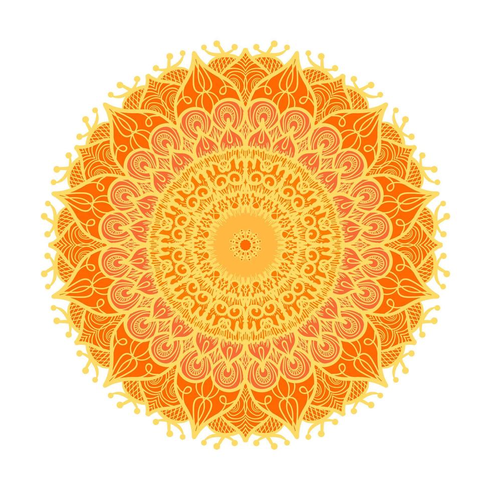 Mandala Line Template vector