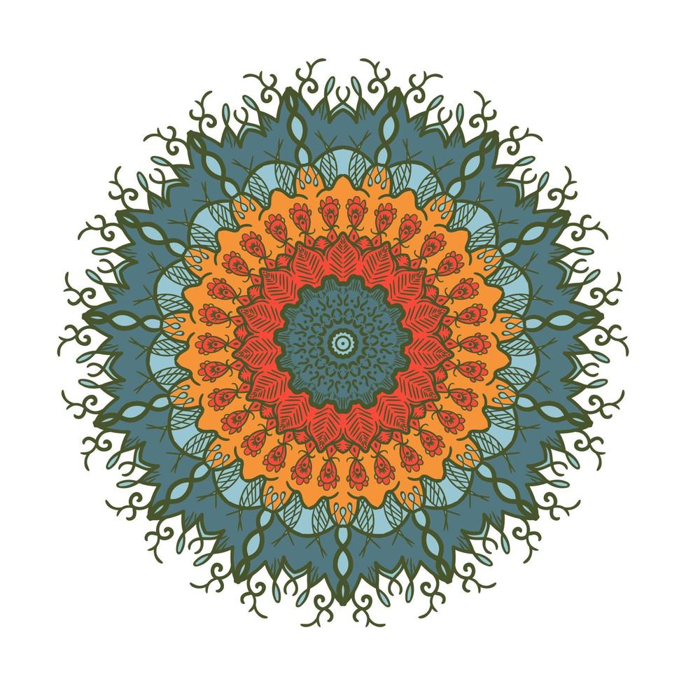Mandala Line Template vector