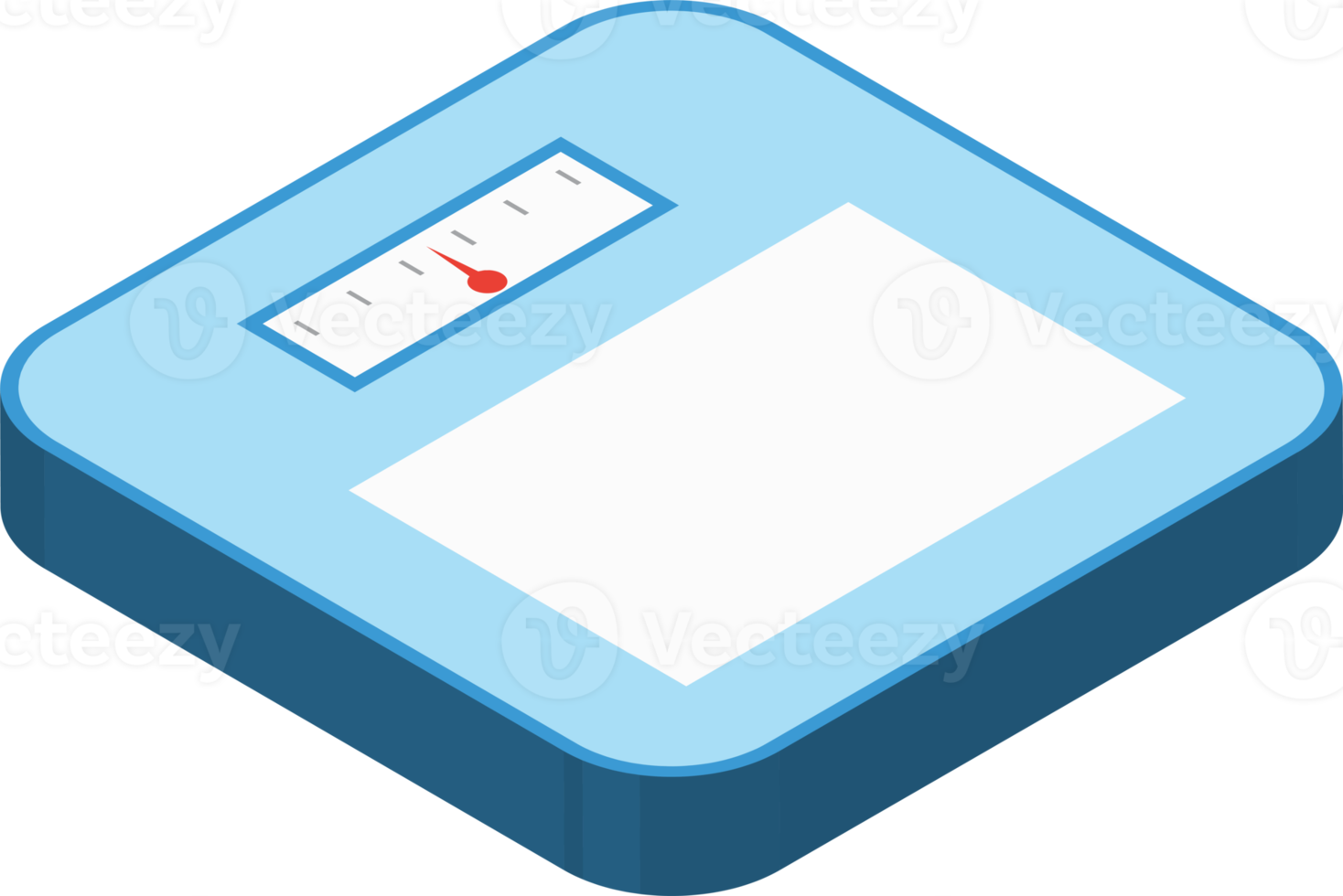 weighing scale illustration in 3D isometric style png