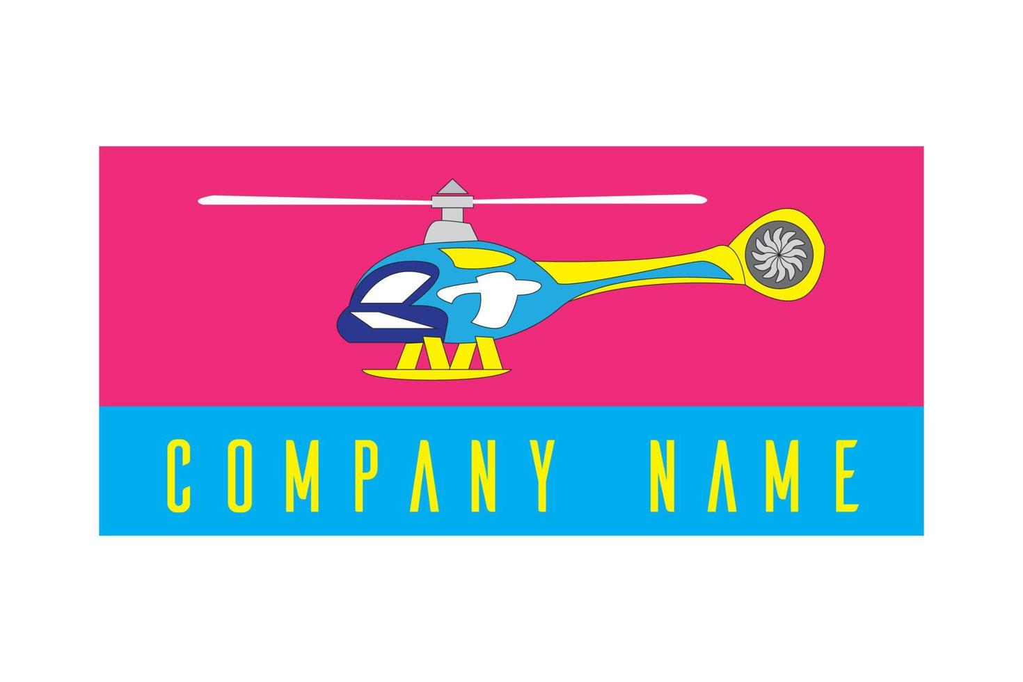 diseño de logotipo de helicóptero de lujo para empresas vector