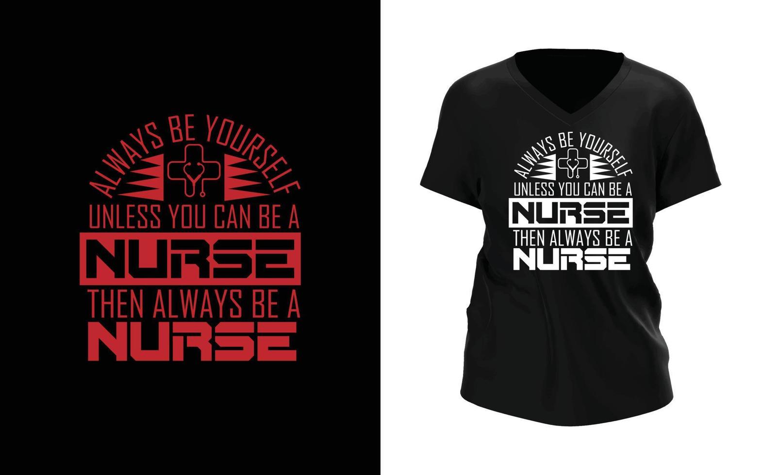 Nursing t shirt design template vector