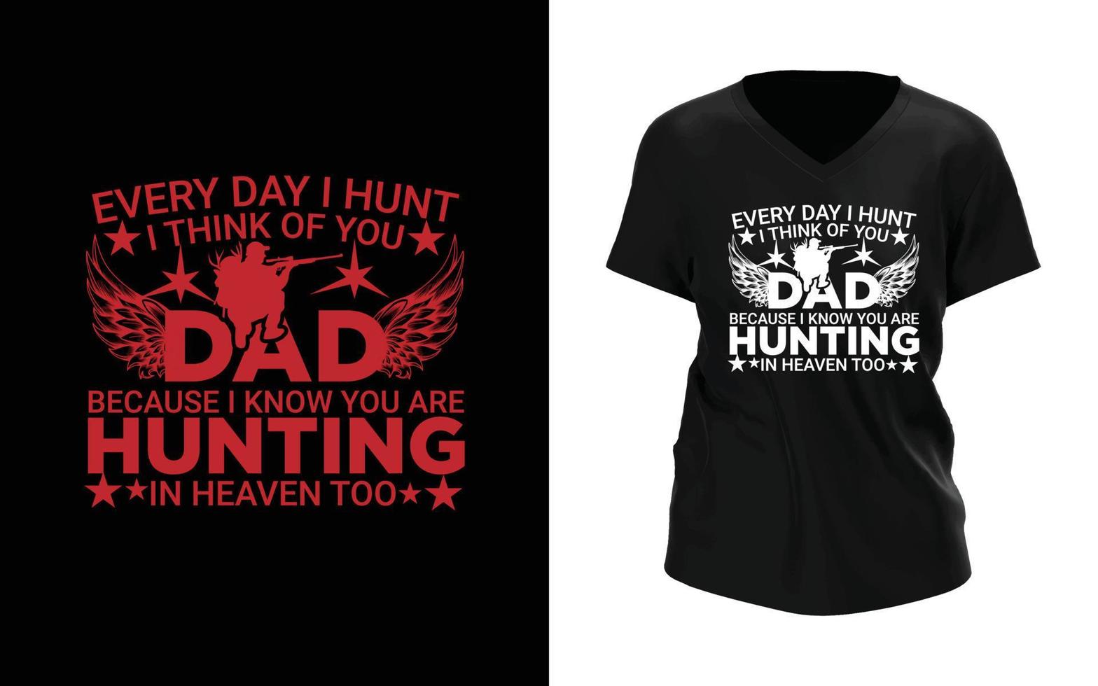 Hunting t shirt design vector