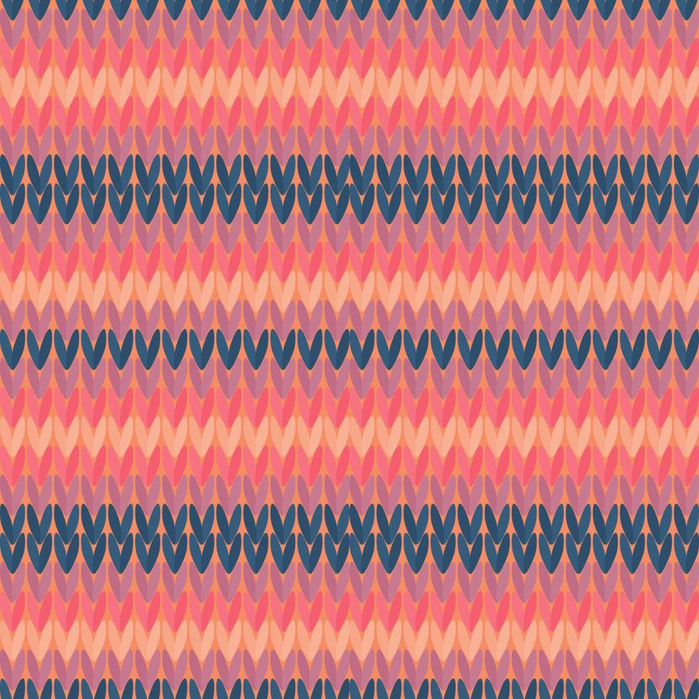 Seamless background with knitted patterns. Autumn knitting pattern. Fabric pattern for decorating autumn fashion. vector