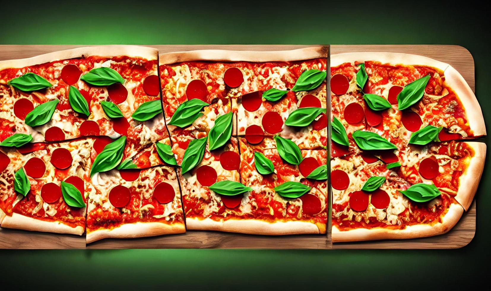 Pizza. Traditional Italian cuisine fast food. photo