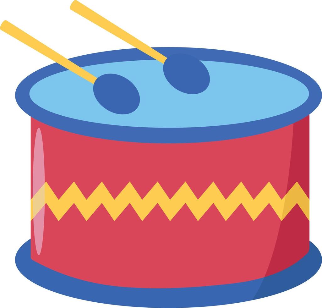 Beating Drum Vector Illustration Graphic
