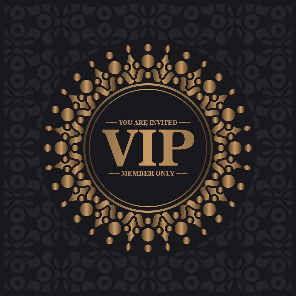 Elegant VIP ornament background vector