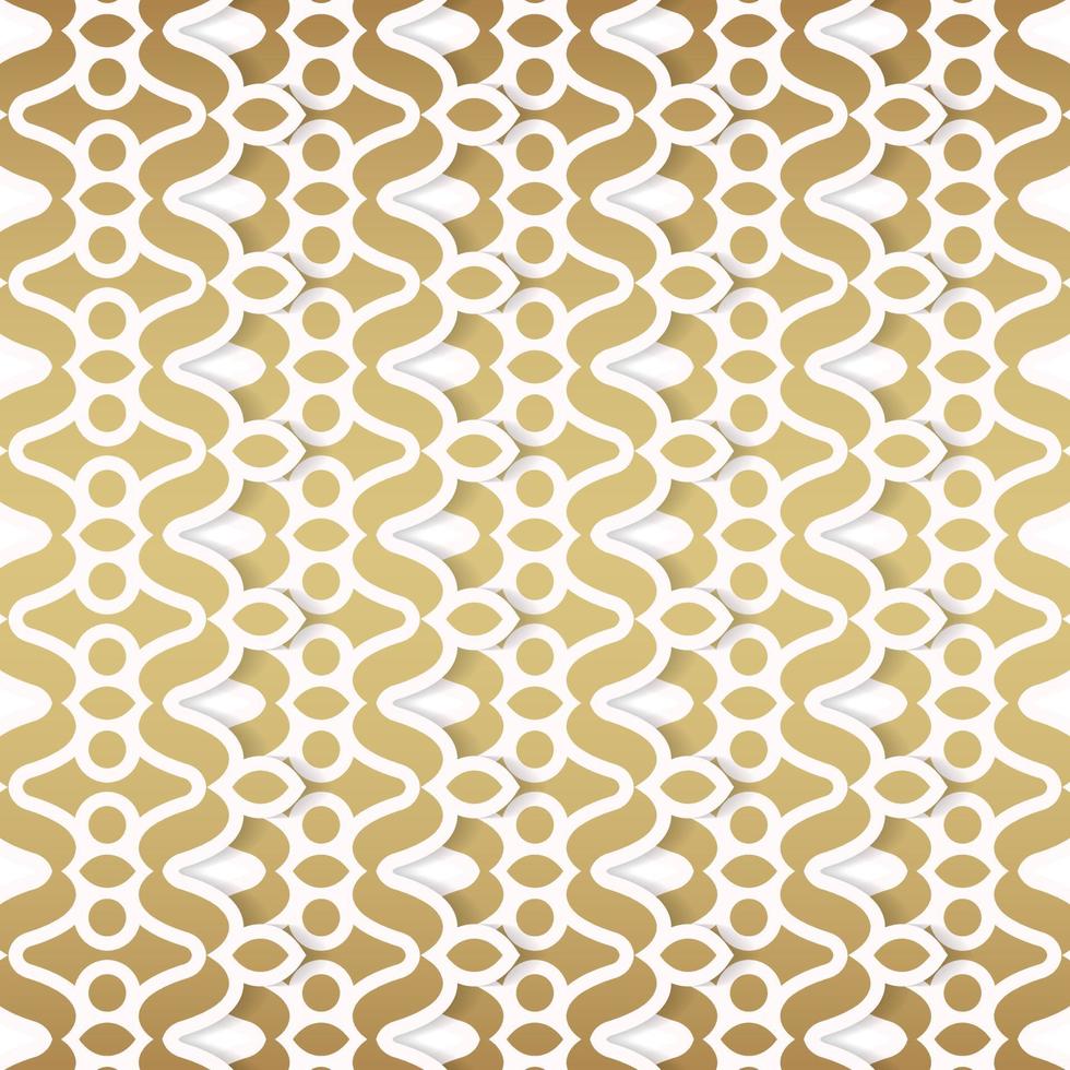 Luxury white ornament pattern design background vector